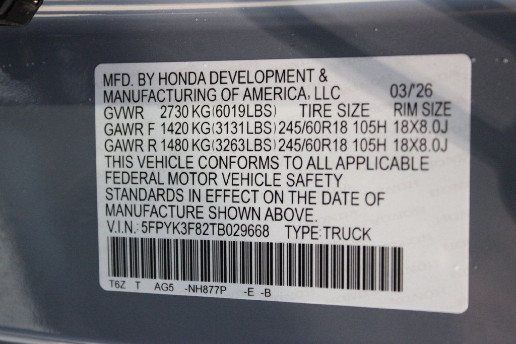 Used 2026 Honda Ridgeline Black Edition image 31