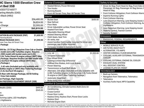 New 2026 GMC Sierra 1500 Elevation w/ LPO, Elevation Black Package image 10