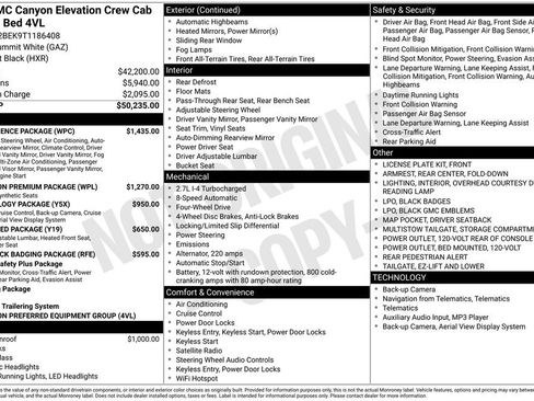 New 2026 GMC Canyon Elevation w/ Convenience Package AWD/4WD image 12