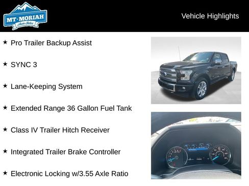 Used 2017 Ford F150 Platinum w/ Equipment Group 701A Luxury image 16