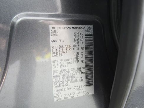 Used 2023 Nissan Frontier Pro-X w/ Pro Convenience Package RWD image 13