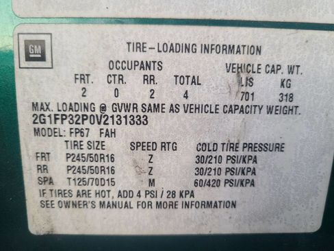 Used 1997 Chevrolet Camaro Z28 w/ Preferred Equipment Group 2 image 21