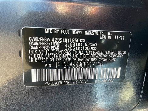 Used 2012 Subaru Impreza 2.0i Sport Limited AWD/4WD image 31
