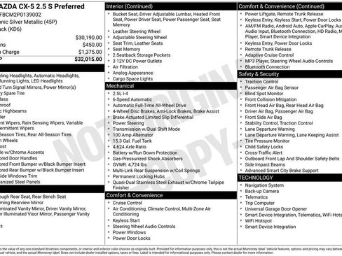 Used 2023 MAZDA CX-5 AWD 2.5 S w/ Preferred Package image 33