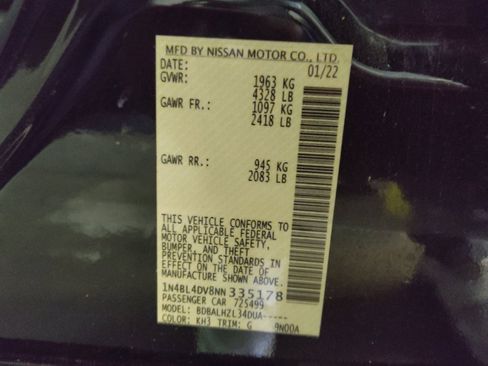 Used 2022 Nissan Altima 2.5 SV image 33