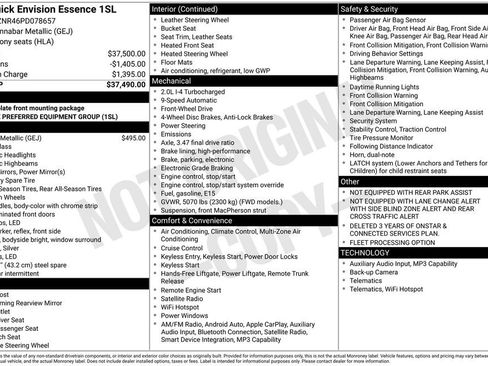 Used 2023 Buick Envision Essence image 35