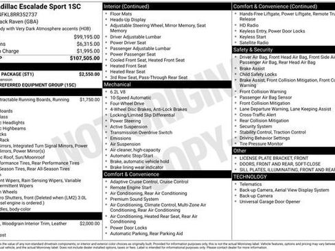Certified 2024 Cadillac Escalade Sport w/ Touring Package AWD/4WD image 34