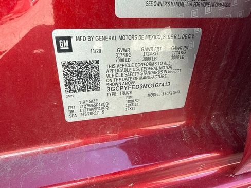 Used 2021 Chevrolet Silverado 1500 LT Trail Boss w/ Convenience Package II AWD/4WD image 8