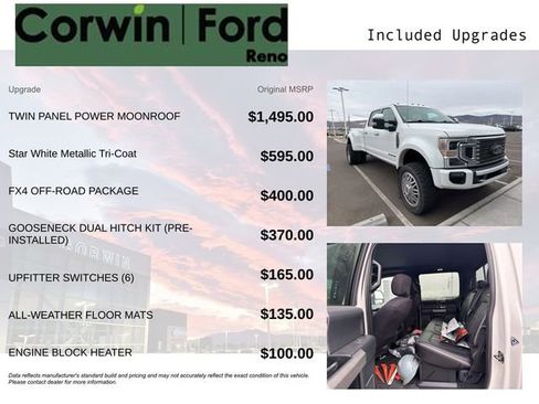 Used 2020 Ford F450 Platinum w/ FX4 Off-Road Package image 3