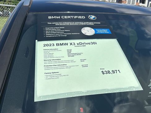 Certified 2023 BMW X3 xDrive30i w/ Convenience Package AWD/4WD image 21