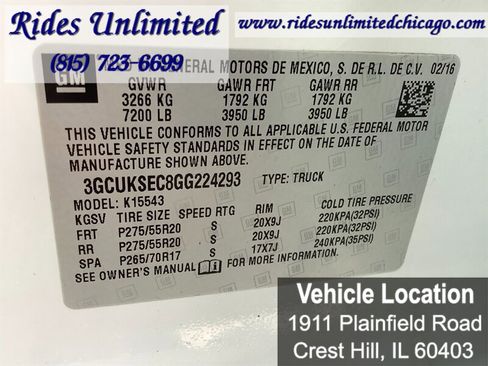 Used 2016 Chevrolet Silverado 1500 LTZ Z71 w/ LTZ Plus Package image 28