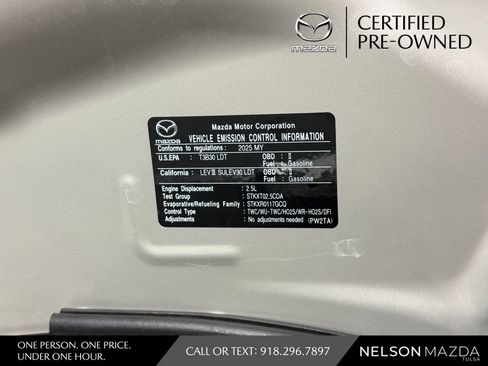 Certified 2025 MAZDA CX-5 AWD 2.5 S w/ Preferred Package image 55