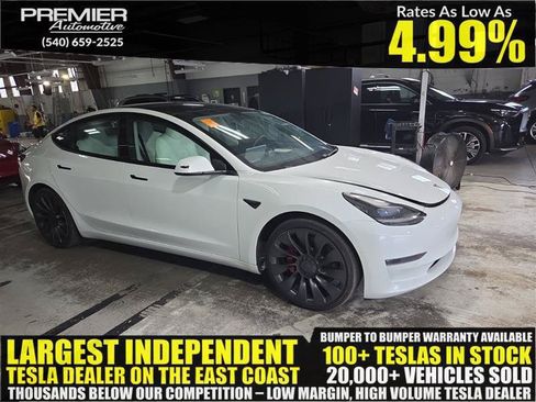 Used 2021 Tesla Model 3 Performance AWD/4WD image 1
