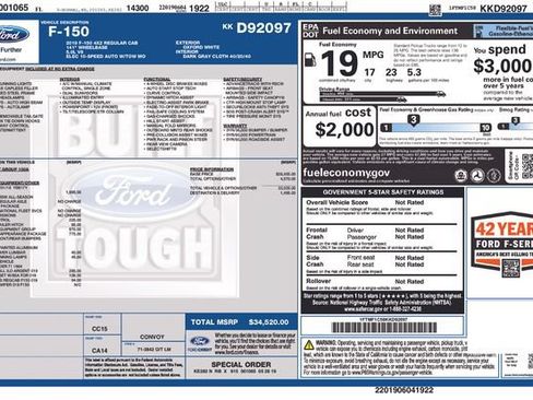 Used 2019 Ford F150 XL w/ XL Power Equipment Group RWD image 19