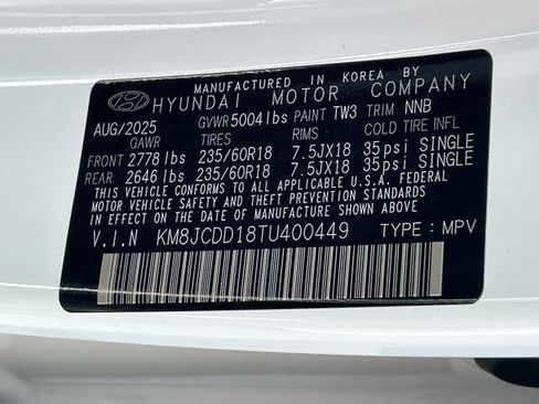New 2026 Hyundai Tucson SEL AWD/4WD image 33