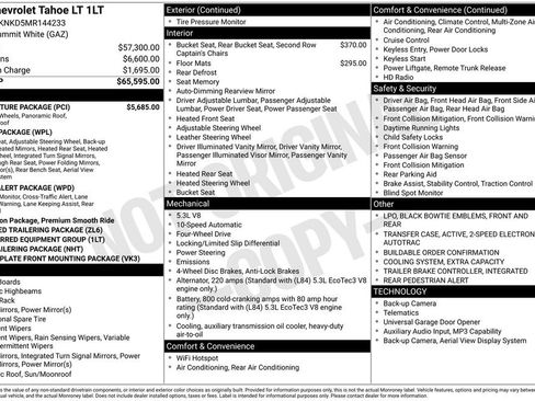 Used 2021 Chevrolet Tahoe LT w/ LT Signature Package AWD/4WD image 43
