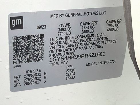 Certified 2023 Cadillac Escalade V w/ LPO, Floor Liner Package AWD/4WD image 36
