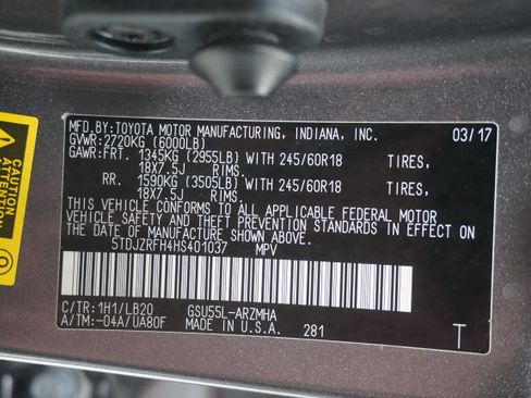 Used 2017 Toyota Highlander XLE AWD/4WD image 33