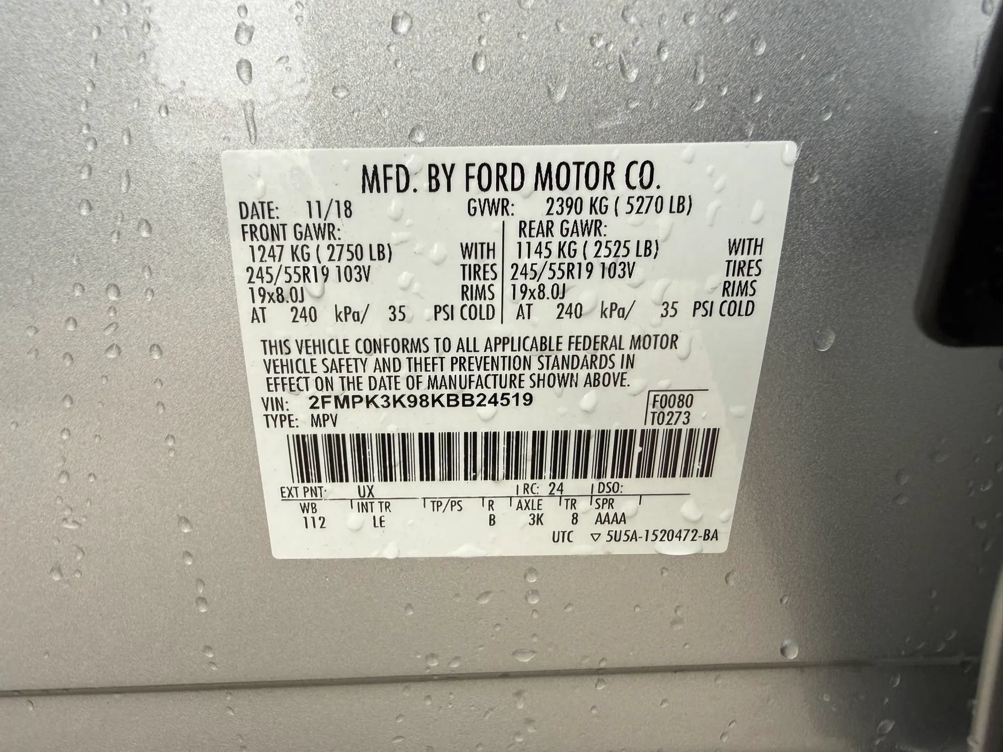 Used 2019 Ford Edge Titanium FWD image 37