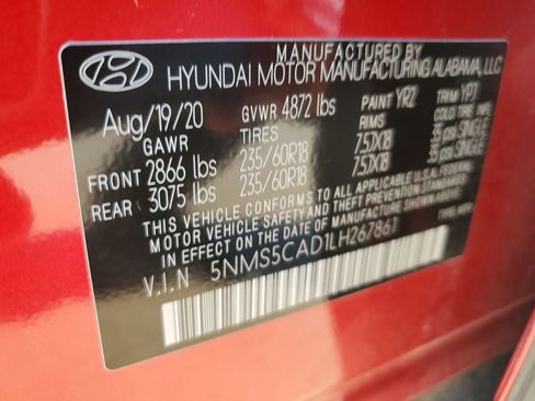 Used 2020 Hyundai Santa Fe Limited image 41