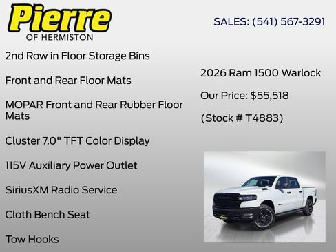 New 2026 RAM 1500 Classic Warlock AWD/4WD image 30