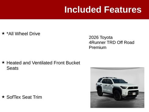 Used 2026 Toyota 4Runner TRD Off-Road Premium AWD/4WD image 3