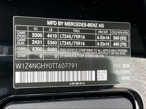New 2026 Mercedes-Benz Sprinter 2500 image 16