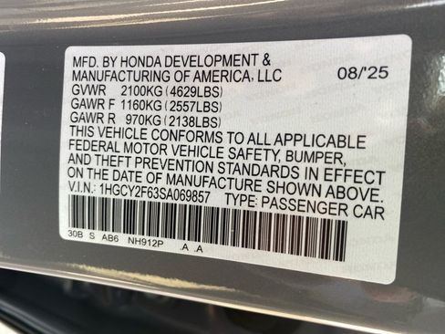 Certified 2025 Honda Accord EX-L image 39