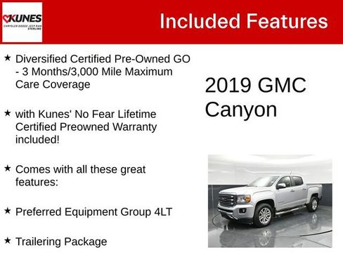 Used 2019 GMC Canyon SLT w/ Trailering Package AWD/4WD image 4
