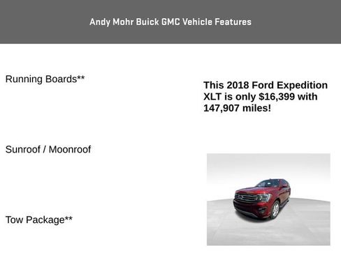 Used 2018 Ford Expedition XLT w/ Equipment Group 202A AWD/4WD image 12