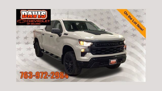 New 2026 Chevrolet Silverado 1500 Custom Trail Boss w/ Turbomax Blackout Package AWD/4WD 360° Tour