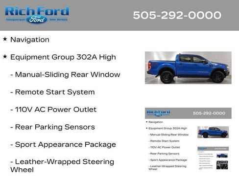 Certified 2023 Ford Ranger XLT w/ Equipment Group 302A High AWD/4WD image 34