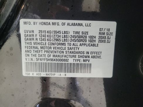 Used 2019 Honda Pilot Touring image 33