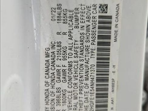 Certified 2022 Honda Civic Si image 24