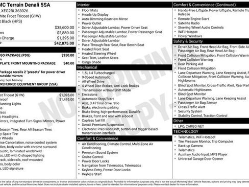 Used 2024 GMC Terrain Denali w/ LPO, Cargo Package image 38