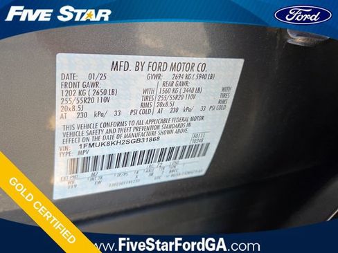 Certified 2025 Ford Explorer ST-Line AWD/4WD image 19