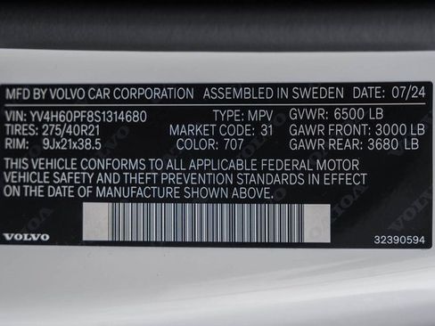 New 2025 Volvo XC90 T8 Ultra w/ Protection Package Premier image 35