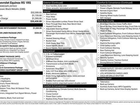 Used 2023 Chevrolet Equinox RS AWD/4WD image 3