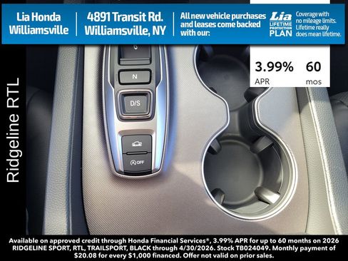New 2026 Honda Ridgeline RTL image 25