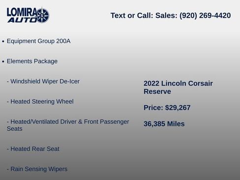 Used 2022 Lincoln Corsair Reserve AWD/4WD image 6