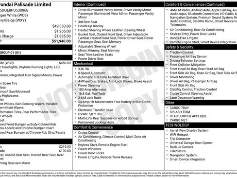 Used 2023 Hyundai Palisade Limited AWD/4WD image 45