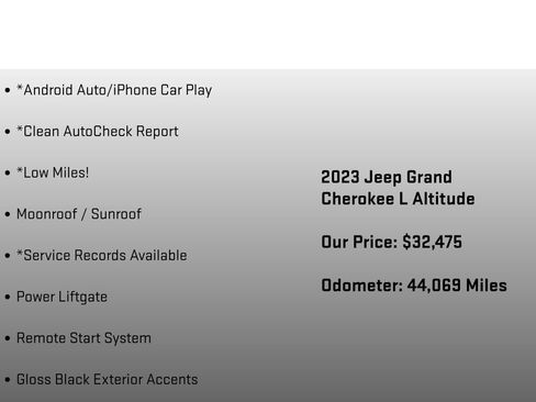 Used 2023 Jeep Grand Cherokee L Laredo AWD/4WD image 24