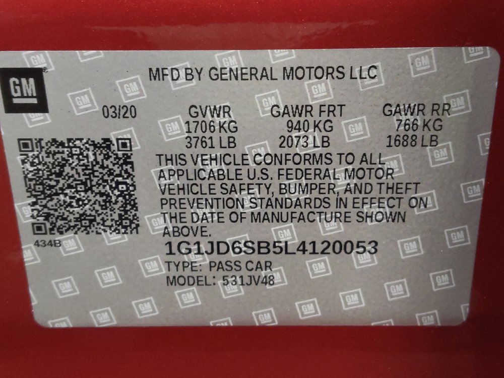 Used 2020 Chevrolet Sonic LT w/ Convenience Package FWD image 33