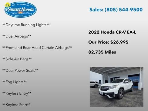 Used 2022 Honda CR-V EX-L image 7