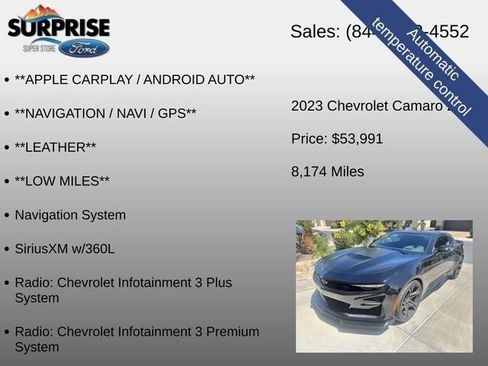 Used 2023 Chevrolet Camaro SS RWD image 19