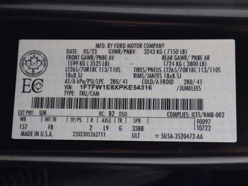 Used 2023 Ford F150 XLT w/ Equipment Group 302A High AWD/4WD image 57