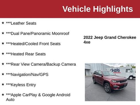Used 2022 Jeep Grand Cherokee Limited 4xe w/ Luxury Tech Group II AWD/4WD image 10