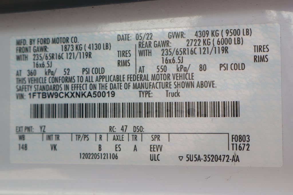 Used 2022 Ford E-Transit Medium Roof RWD image 50