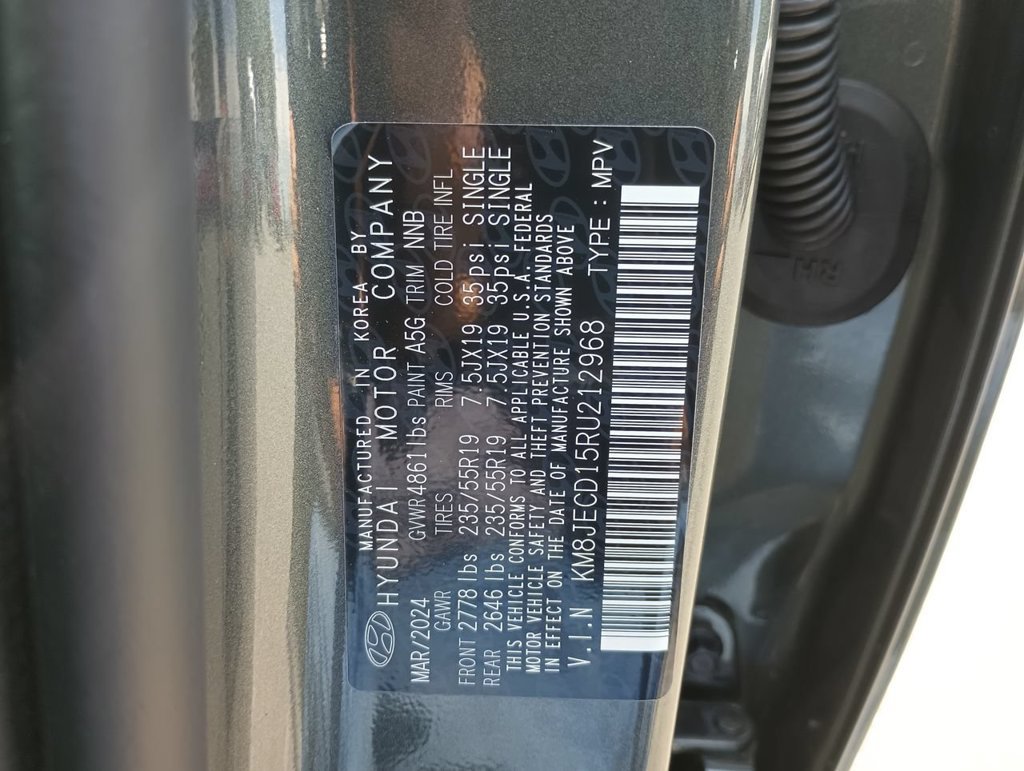 Certified 2024 Hyundai Tucson Limited AWD/4WD image 34
