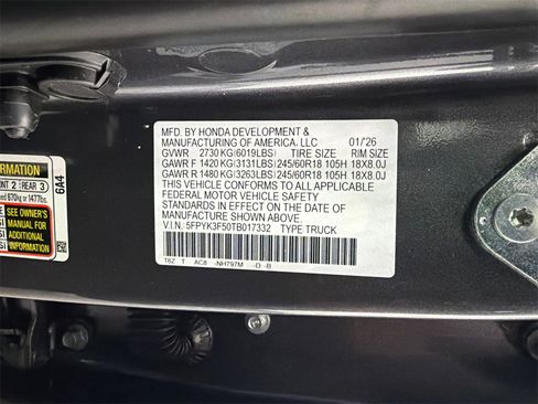 New 2026 Honda Ridgeline RTL image 35